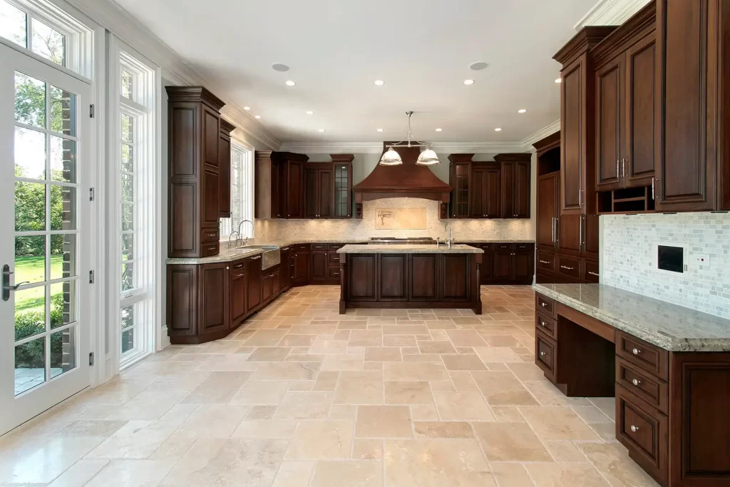 Kitchen remodeling services with tile flooring installation in Cranberry Township PA